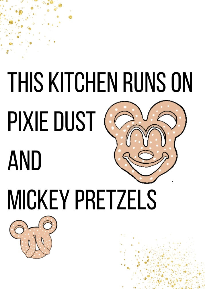Mickey Pretzels A4 Print