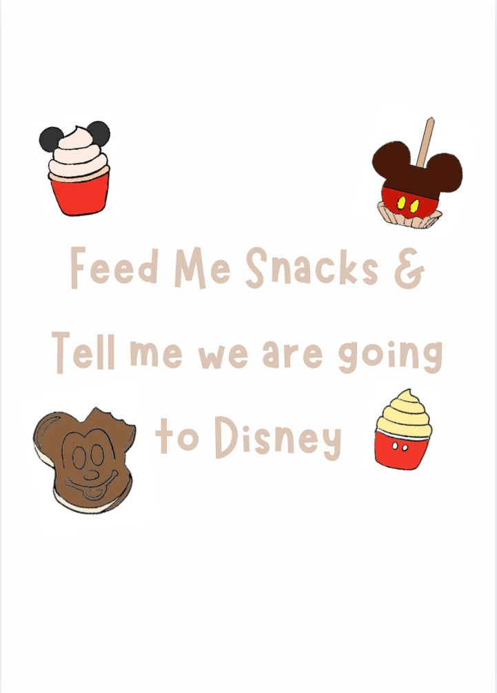 Feed Me Snacks A4 Print