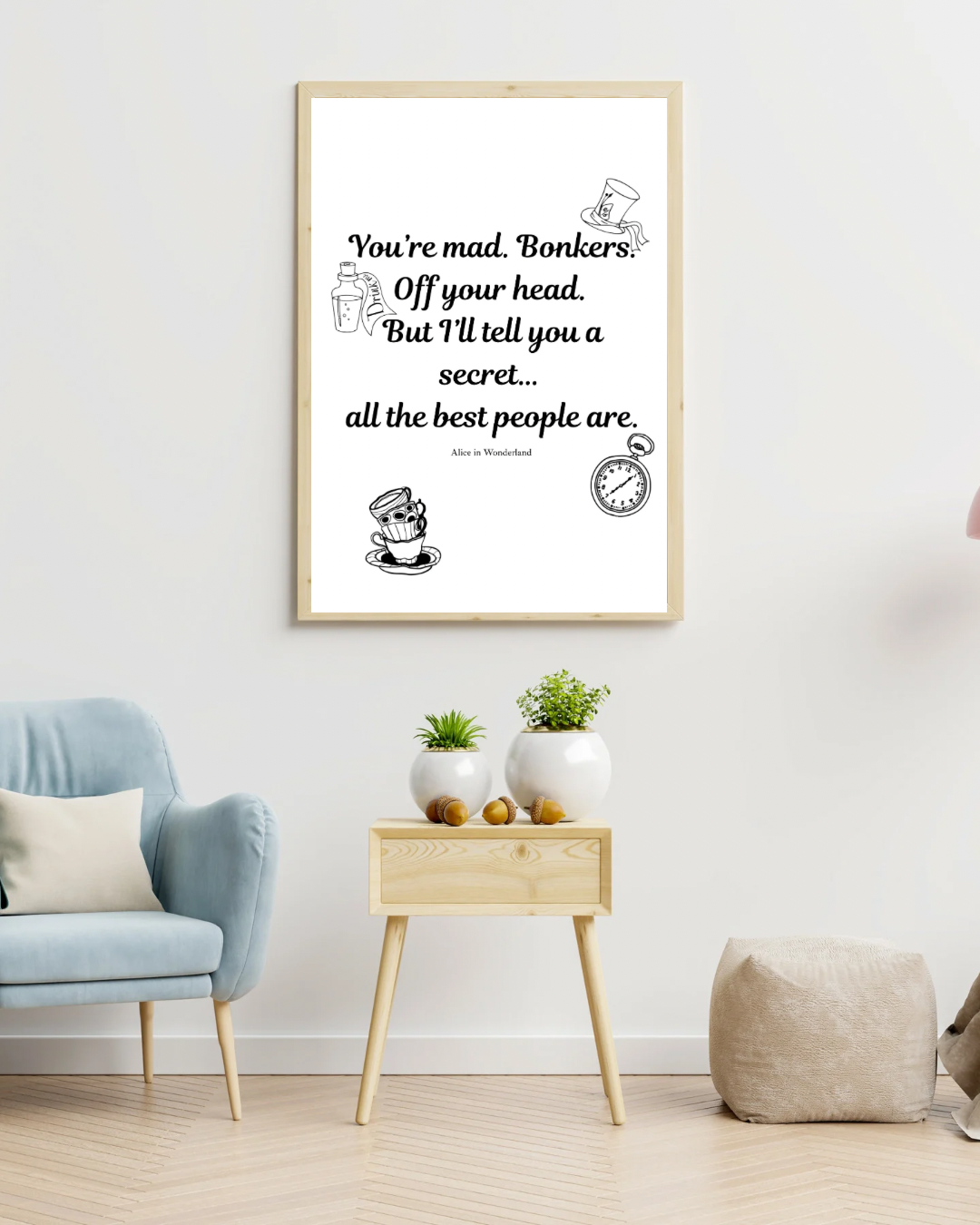 Alice in Wonderland A4 Print