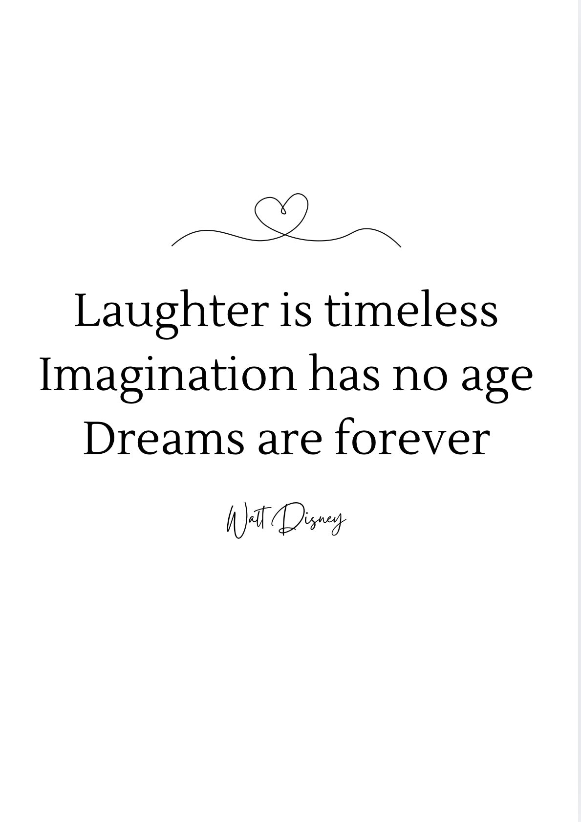Laughter is timeless A4 Print