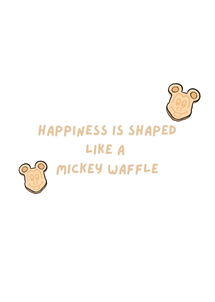 Mickey Waffle A4 Print