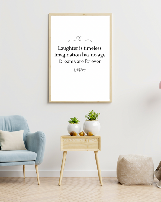 Laughter is timeless A4 Print